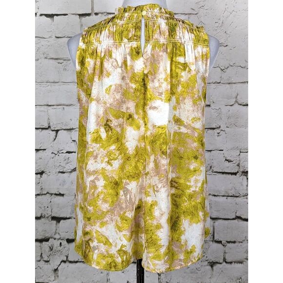 JOIE "Fern" Sleeveless Top Summer Porcelain Print Boho Cottage Feminine Medium - Picture 6 of 9